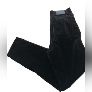 Calvin Klein Women's Black Velvet Straight Leg Jeans